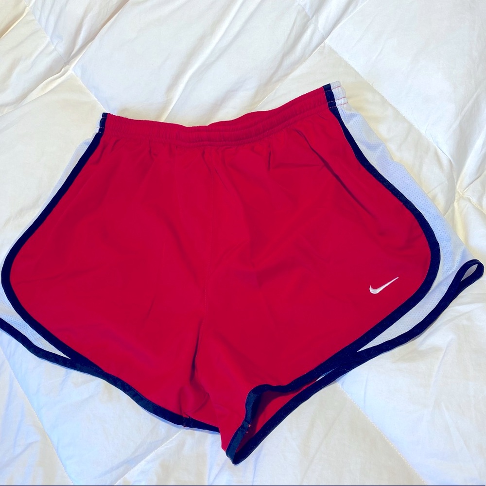 The Nike Tempo Shorts in Classic Red. Size M.